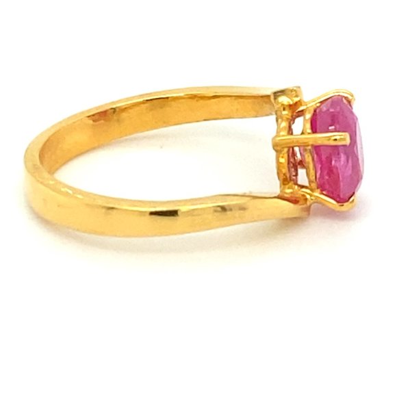 Afghan Ruby 2.25ct Solid 22K Yellow Gold Ring - Picture 4 of 8